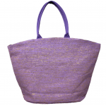 10001- PURPLE AND GOLD CANVAS TOTE BAG